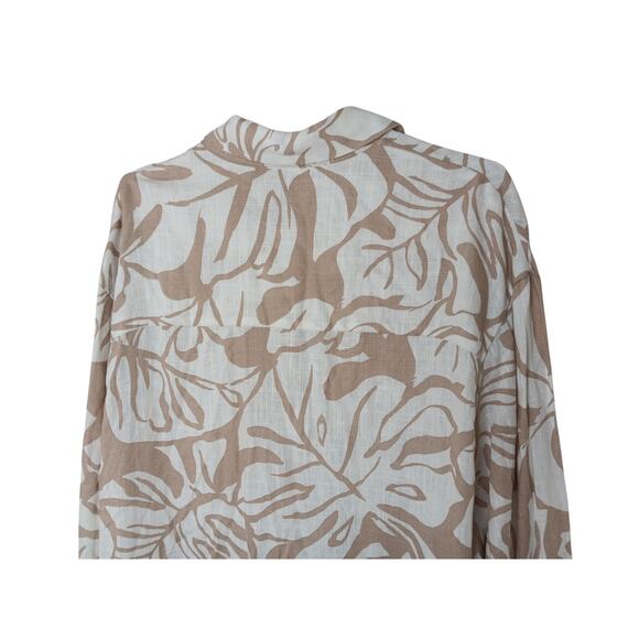 New without Tags Easel Khaki Printed Button Down Shirt Dress SZ S - Picture 8 of 13